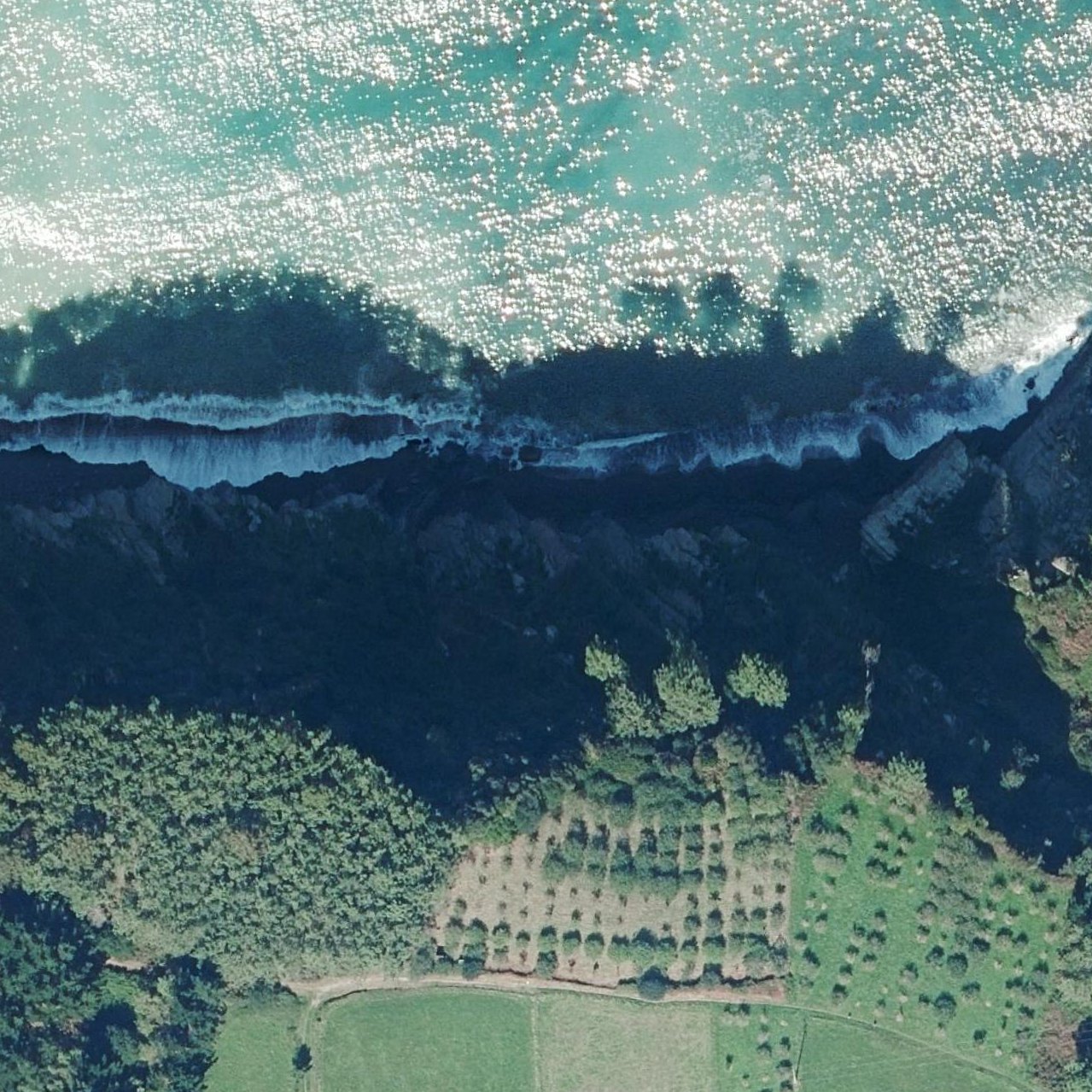 Aerial map of Playa de Tablizo