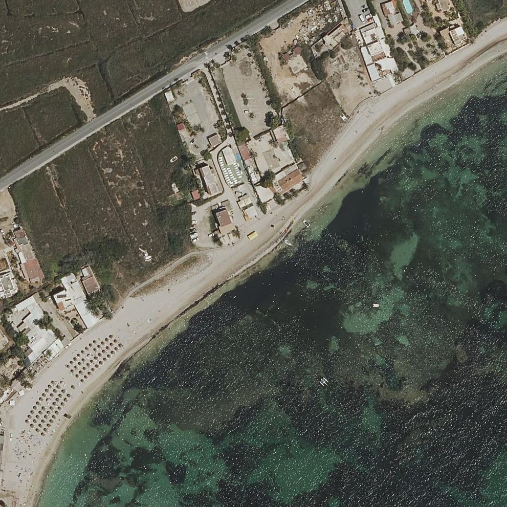 Aerial map of Playa de Talamanca