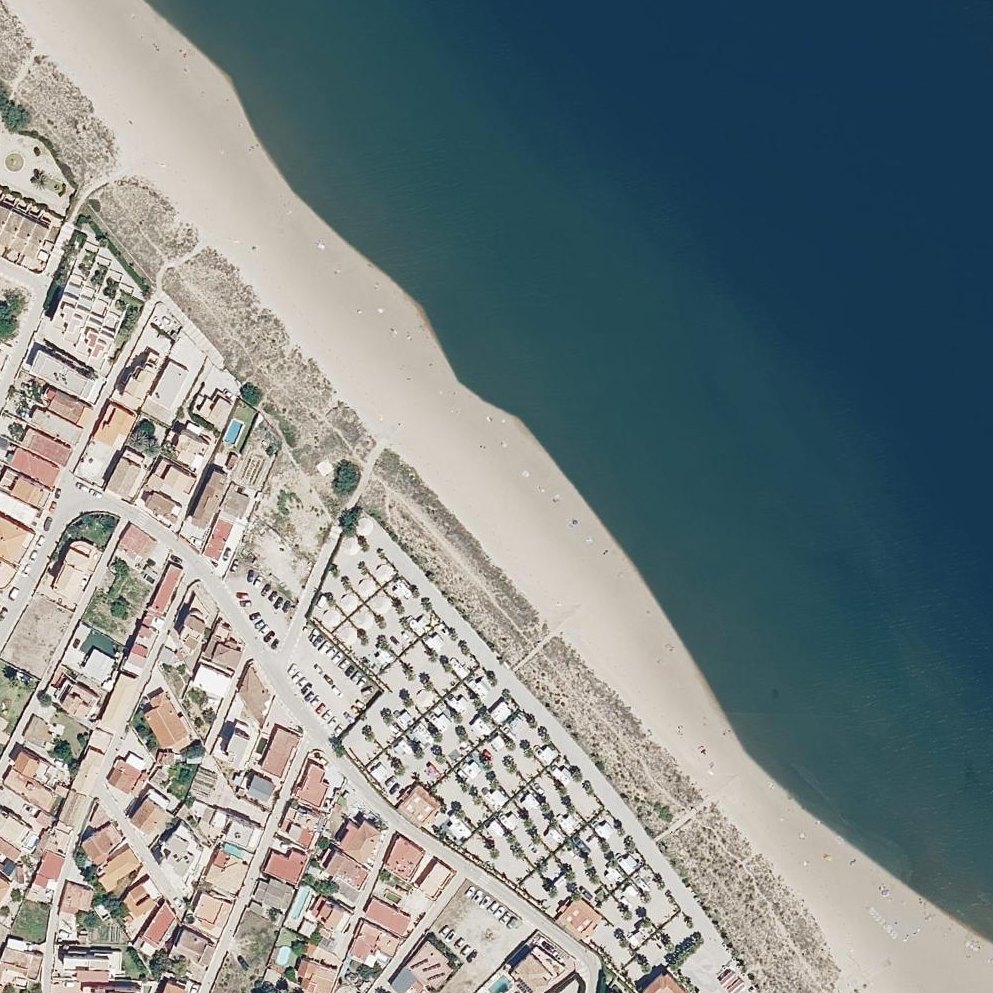 Aerial map of Playa de Terranova
