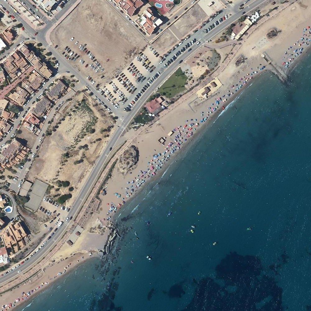 Aerial map of Playa de Terreros