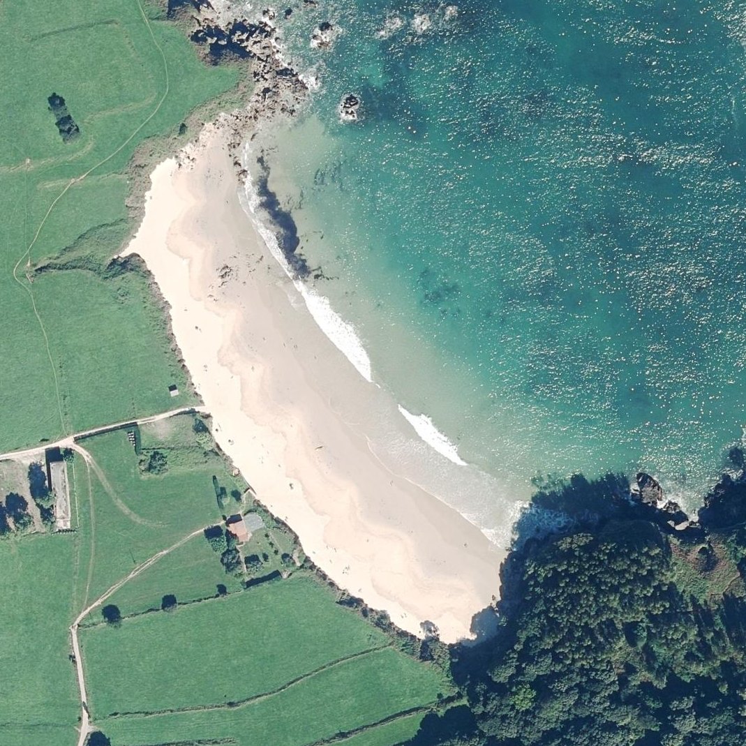 Aerial map of Playa de Toranda