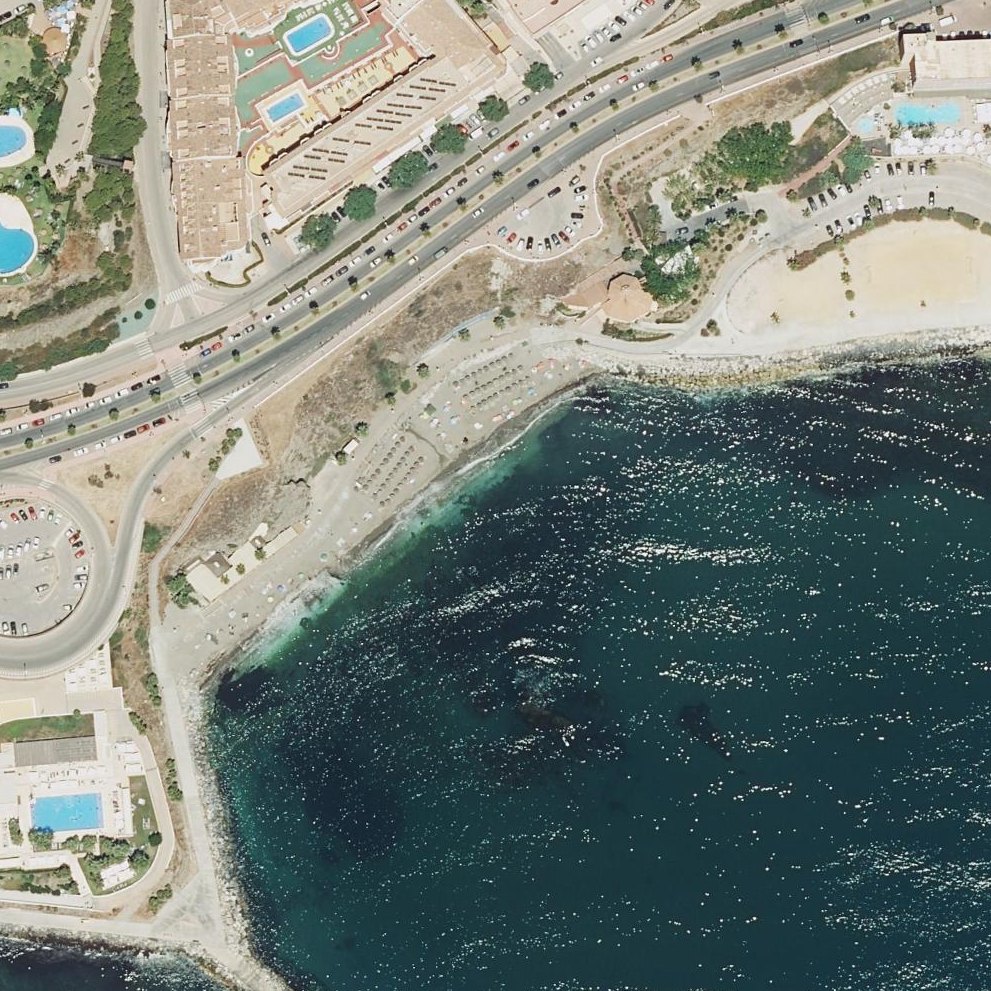 Aerial map of Playa de Torre Vigía