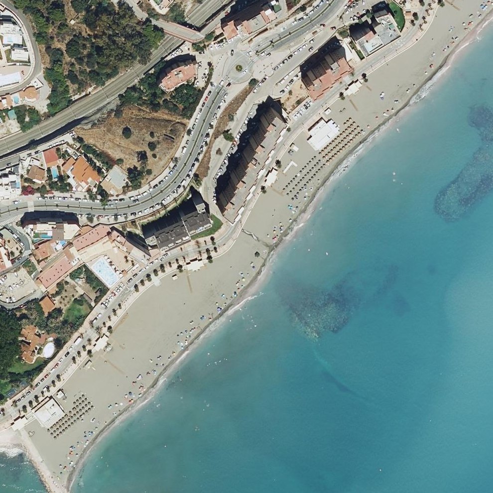 Aerial map of Playa de Torreblanca
