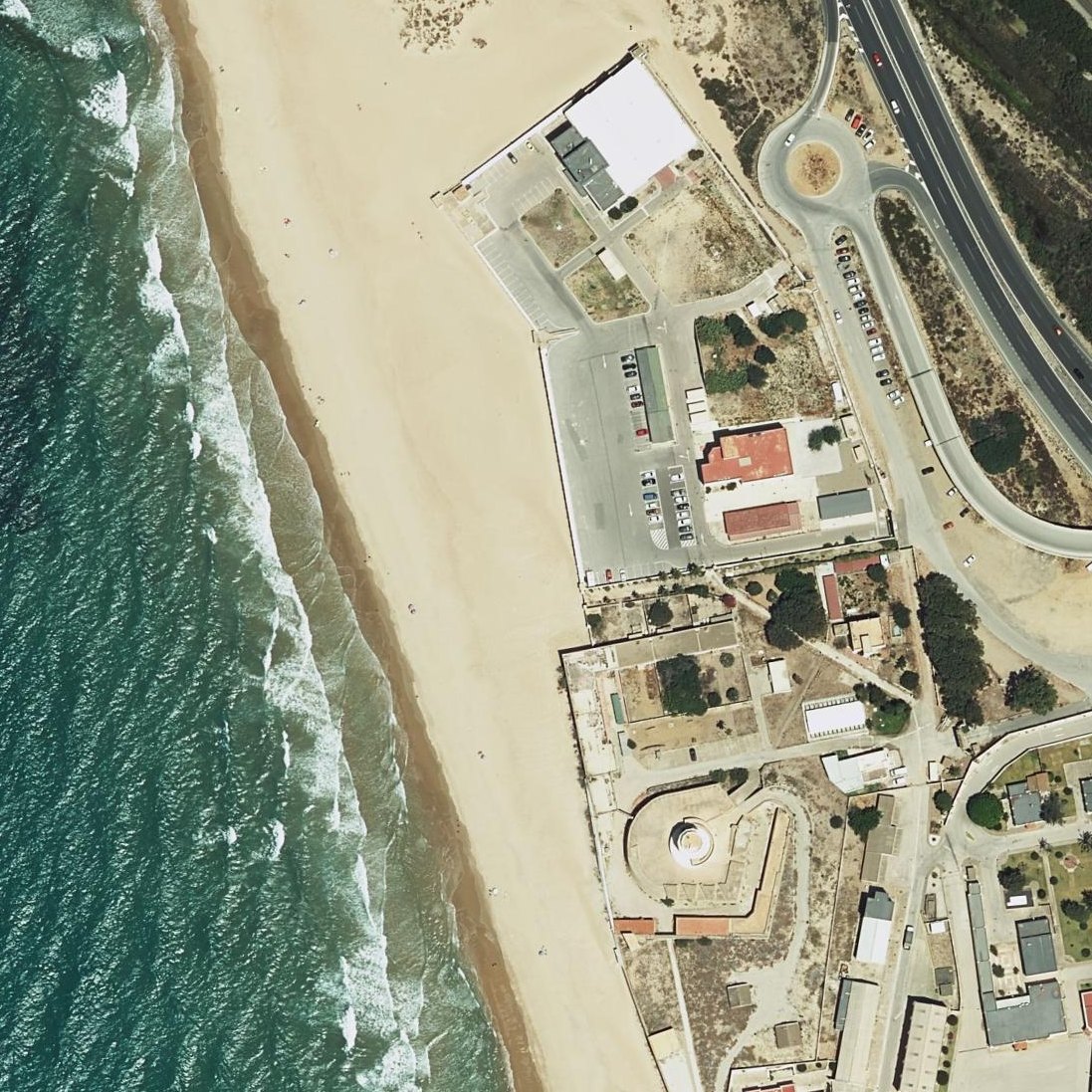 Aerial map of Playa De Torregorda San Fernando