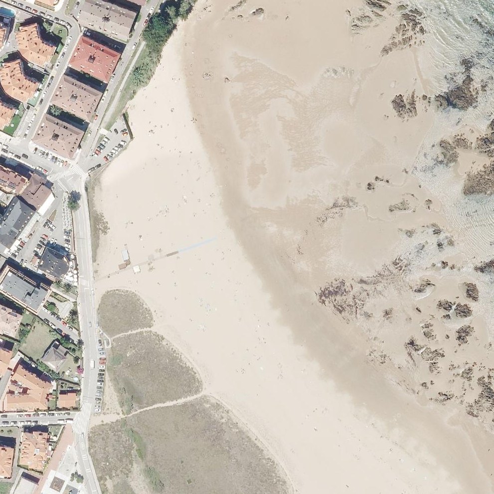Aerial map of Playa de Trengandín