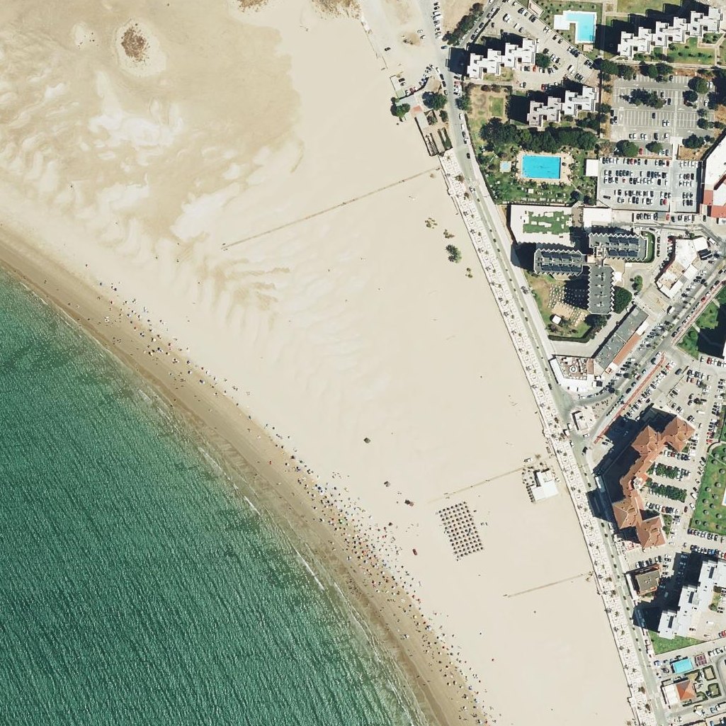 Aerial map of Playa de Valdelagrana