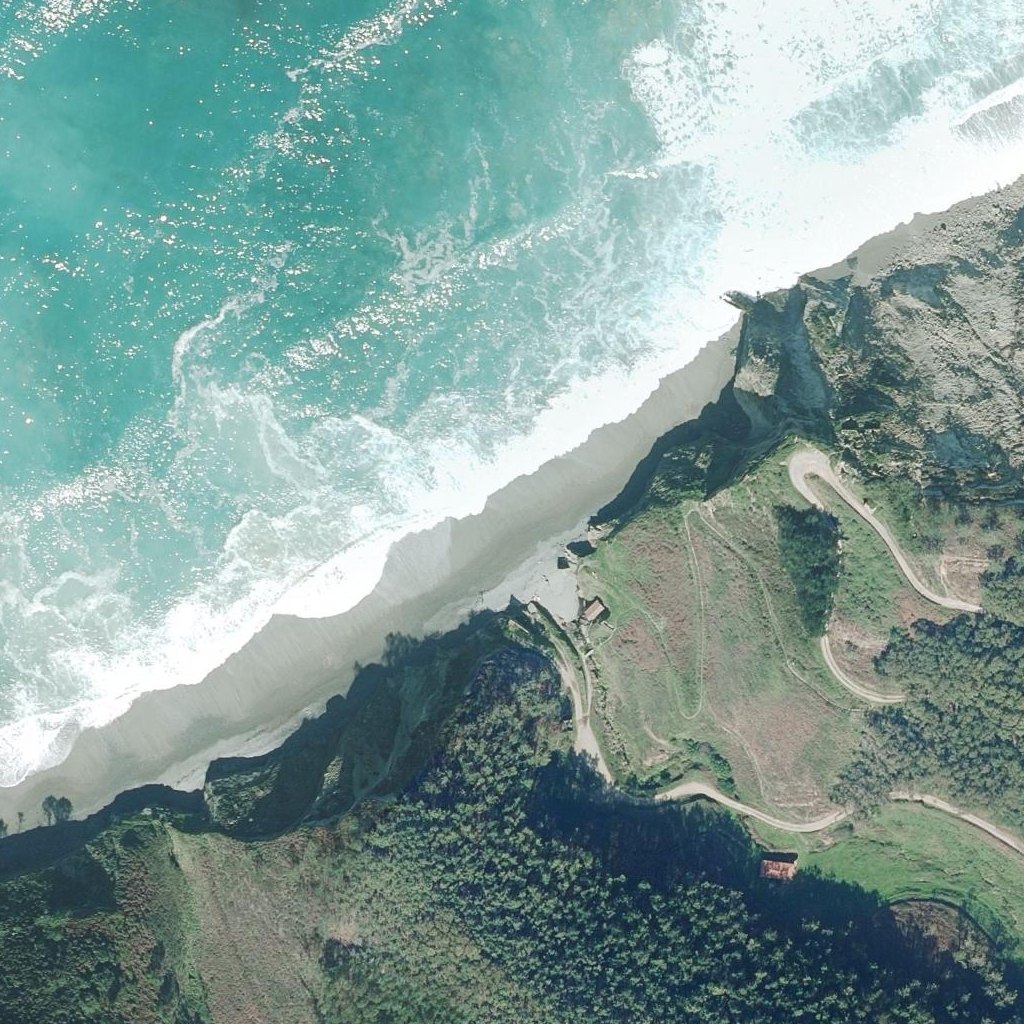 Aerial map of Playa de Vallina