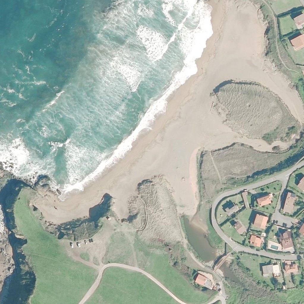 Aerial map of Playa de Verdicio