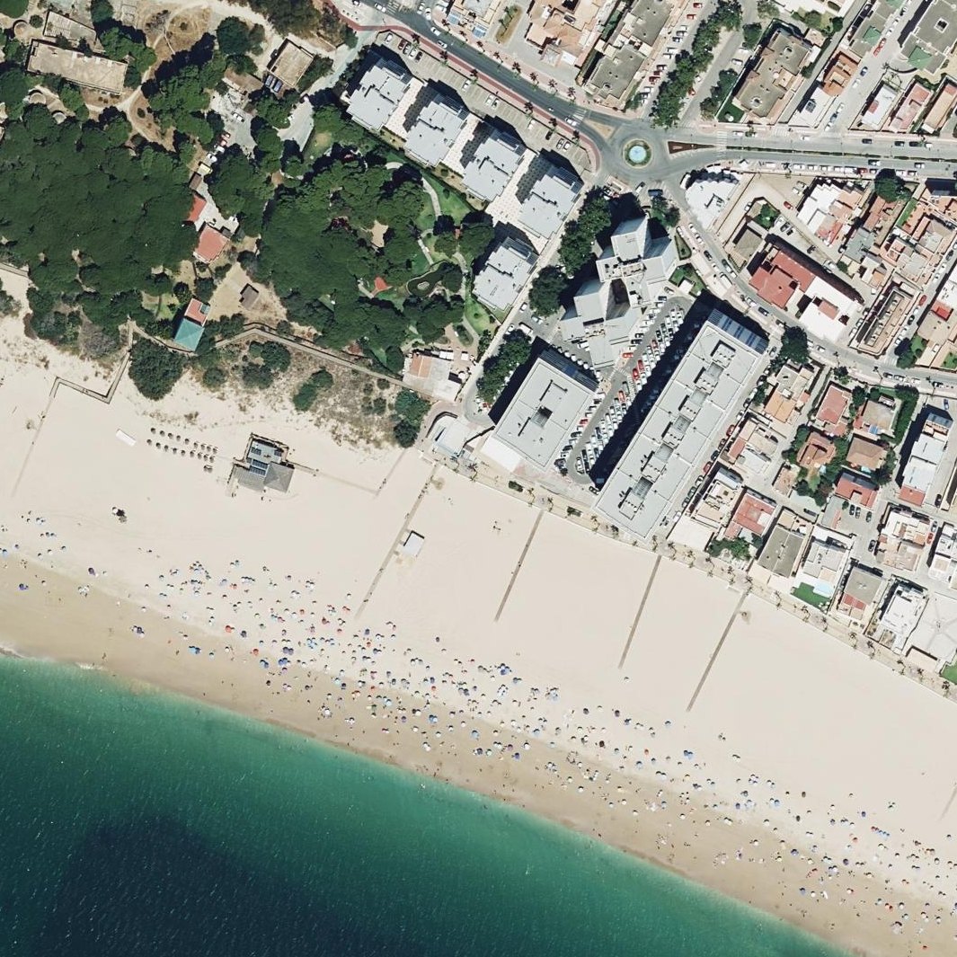 Aerial map of Playa De Virgen Del Mar