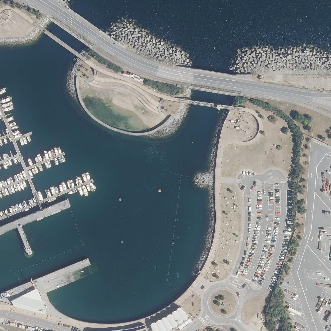 Aerial map of Playa de Zierbena