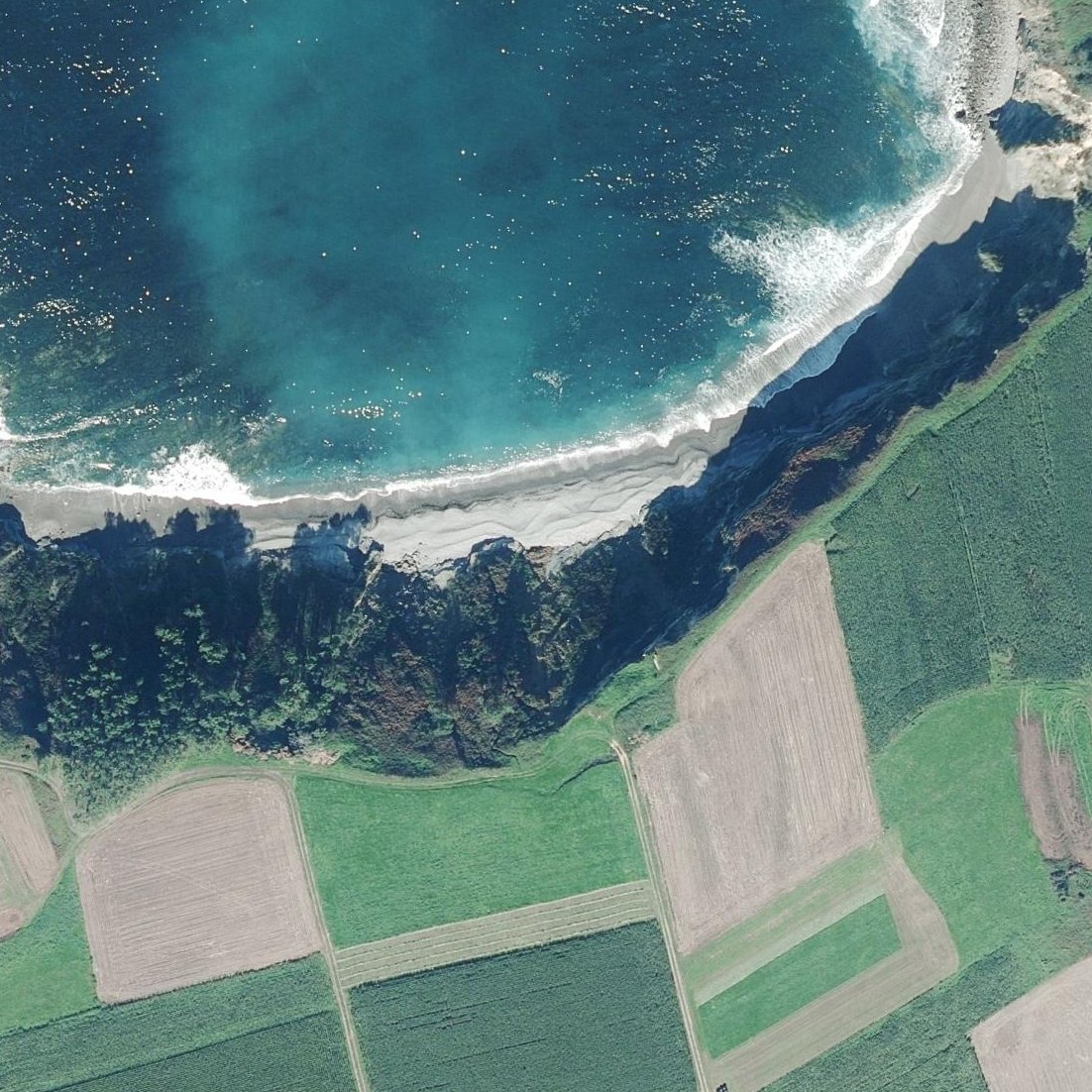 Aerial map of Playa del Aguión