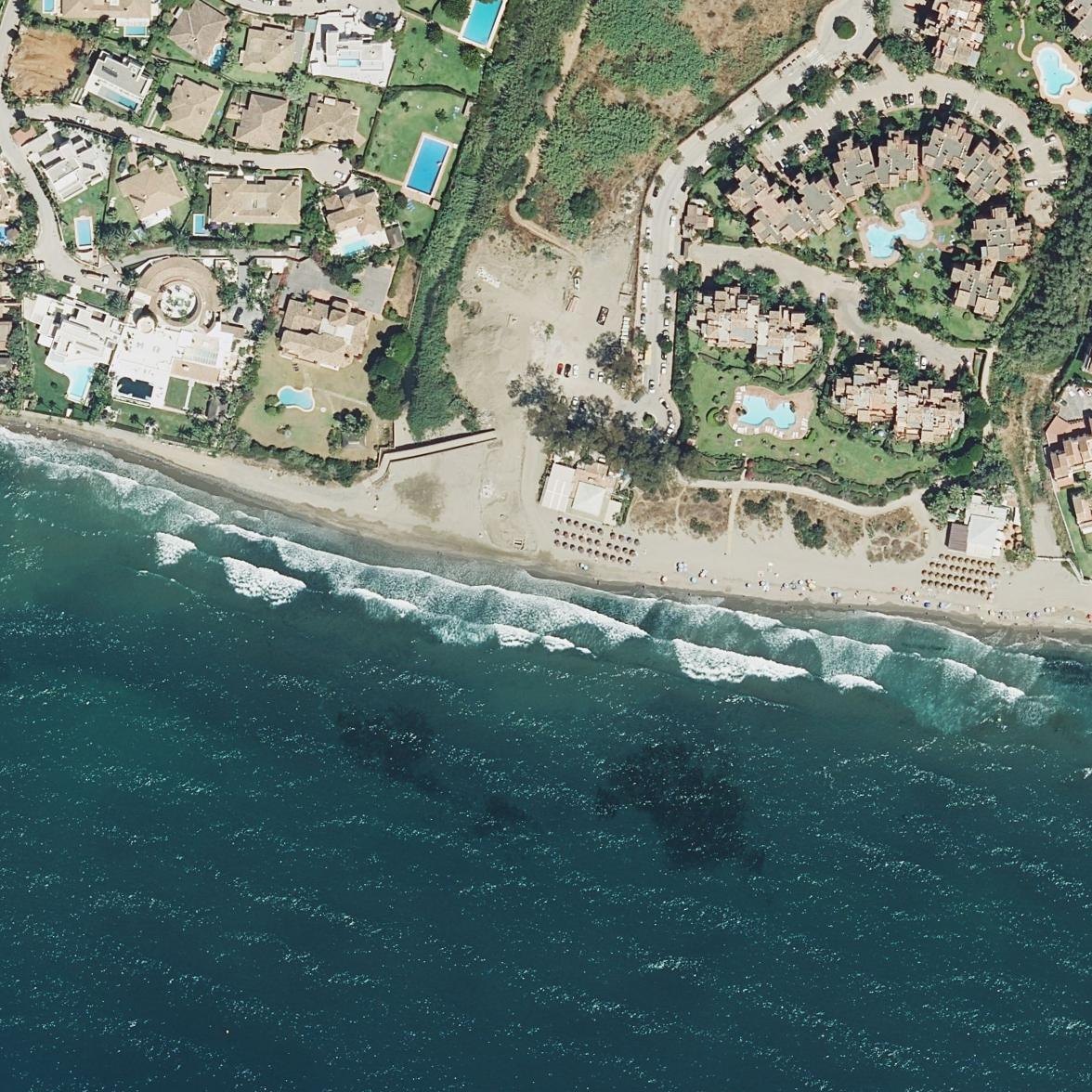 Aerial map of Playa del Alicate