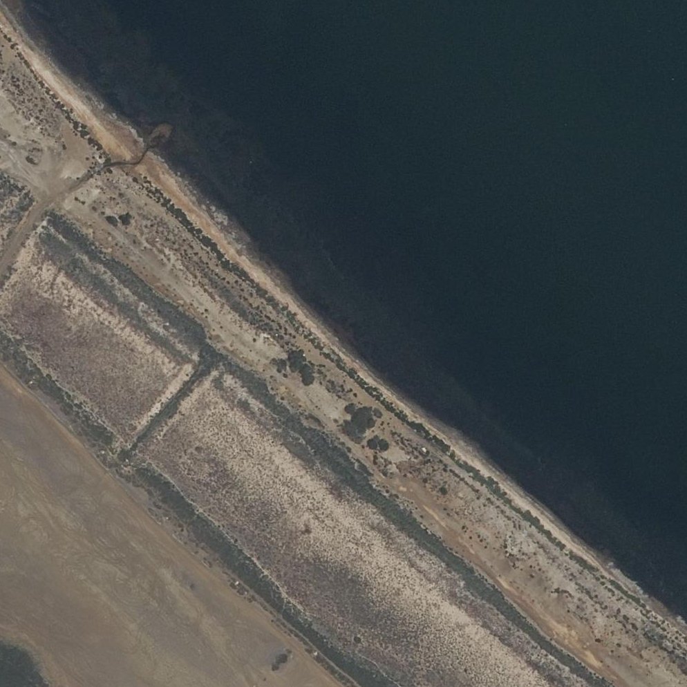 Aerial map of Playa del Arenal