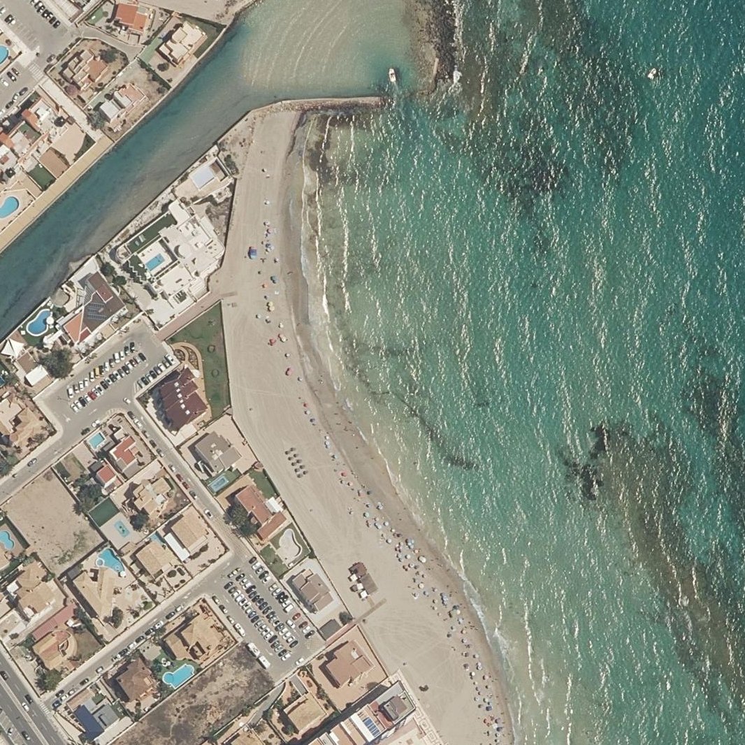 Aerial map of Playa del Barco Perdido
