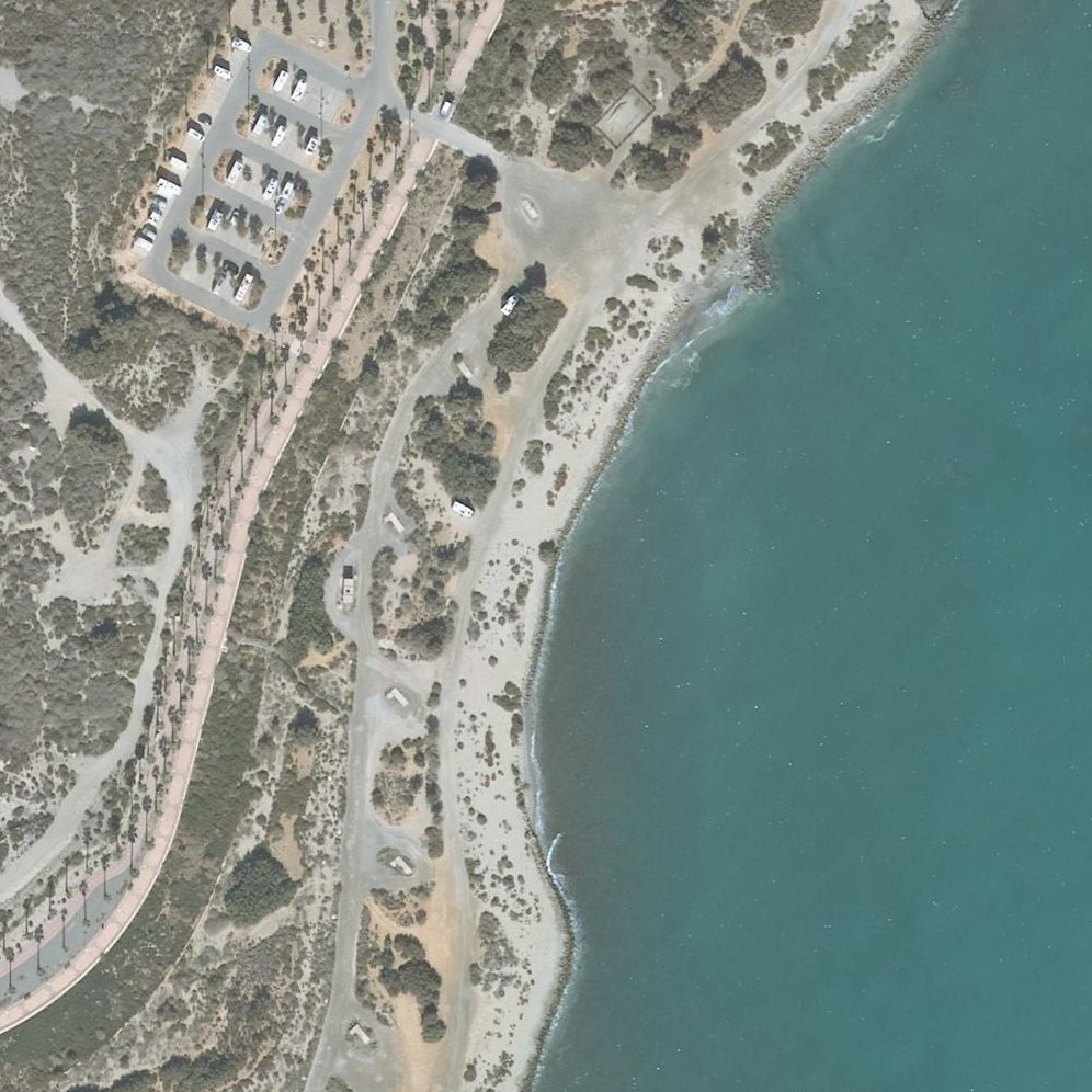 Aerial map of Playa del Bobar