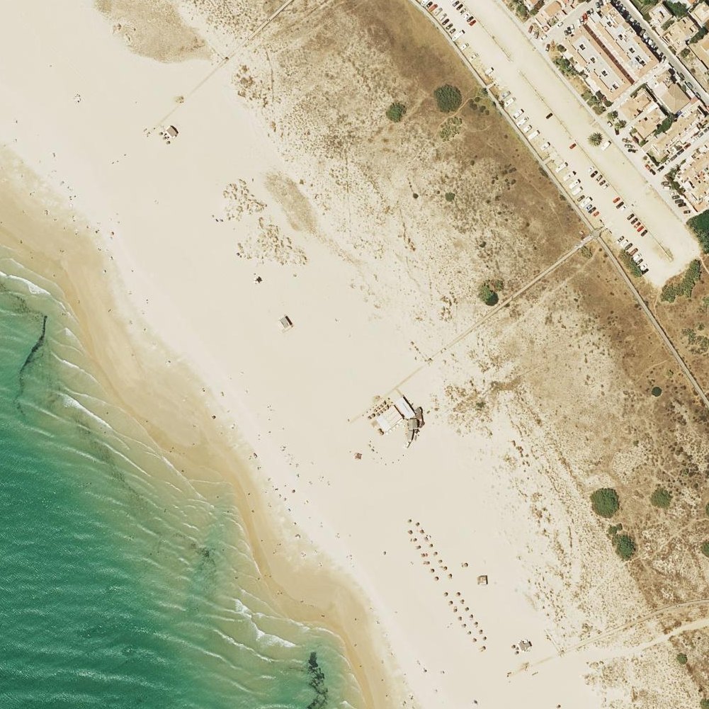 Aerial map of Playa del Cabo de la Plata