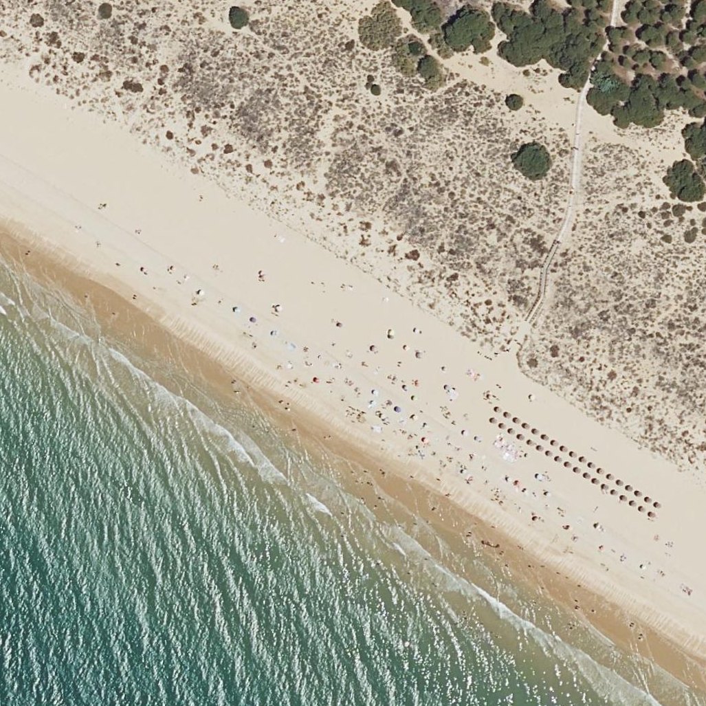 Aerial map of Playa del Calé
