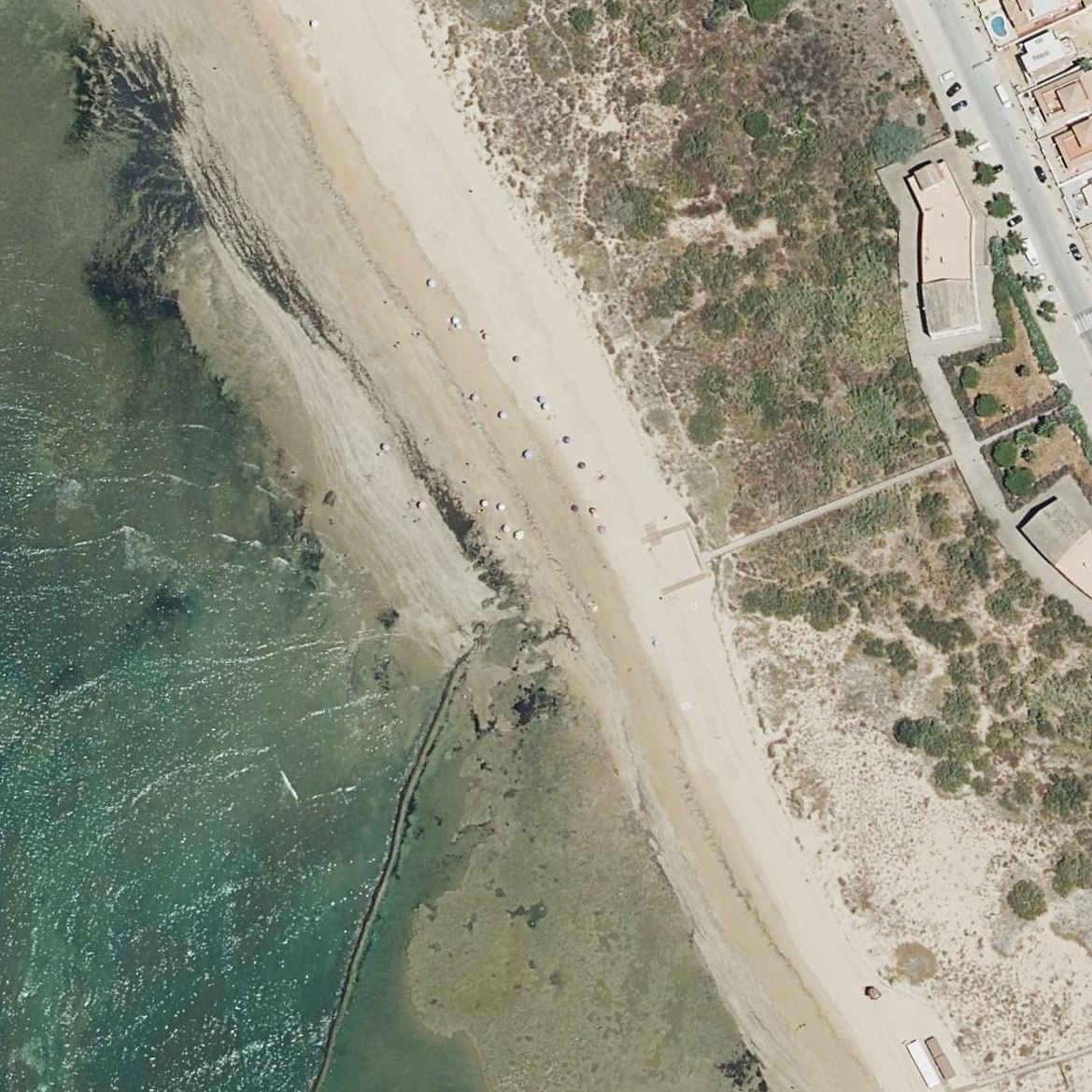 Aerial map of Playa del Camarón