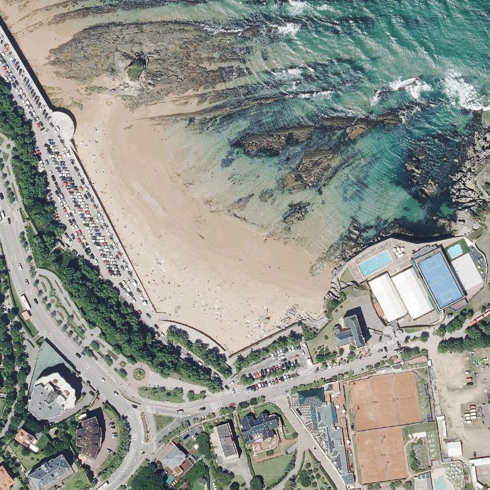Aerial map of Playa del Camello