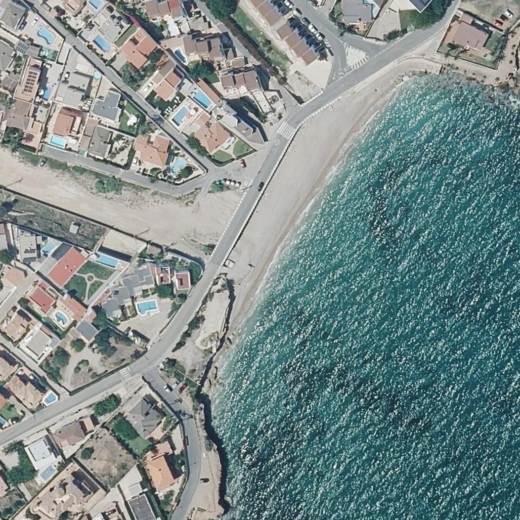 Aerial map of Playa del Campanar