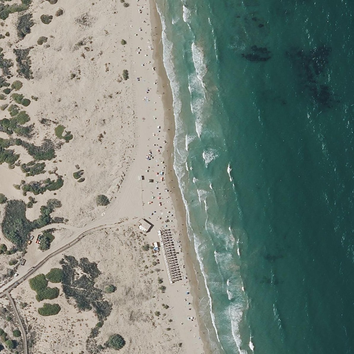Aerial map of Playa del Carabassí