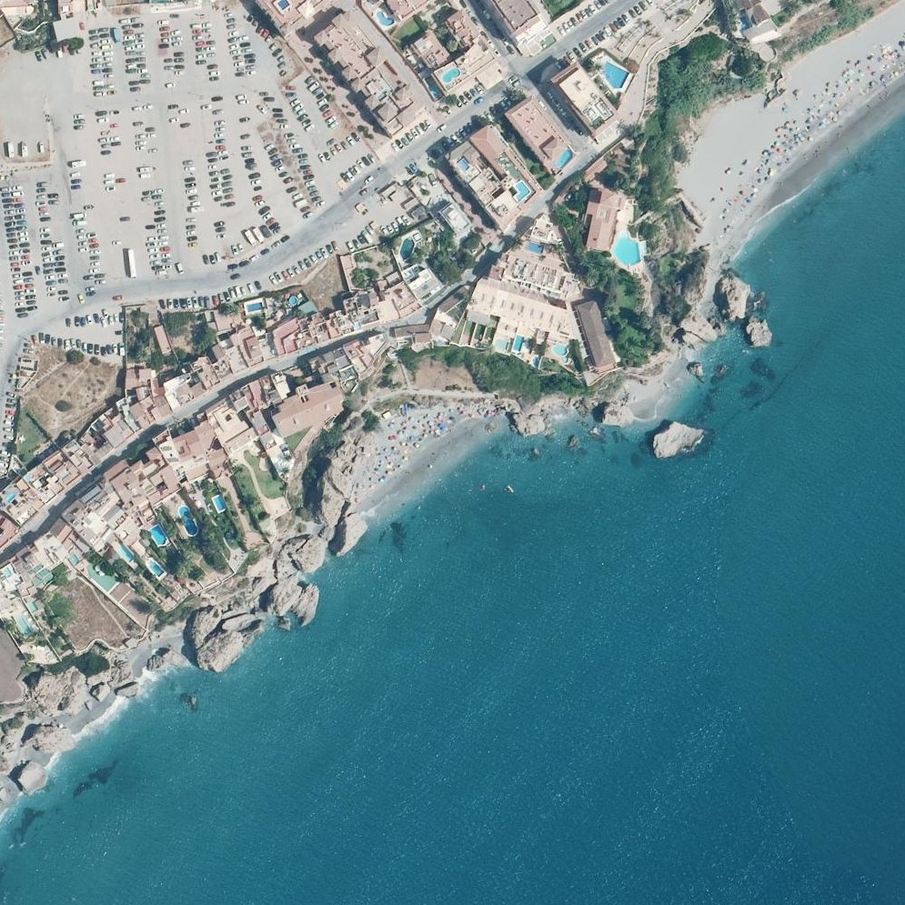 Aerial map of Playa del Carabeo