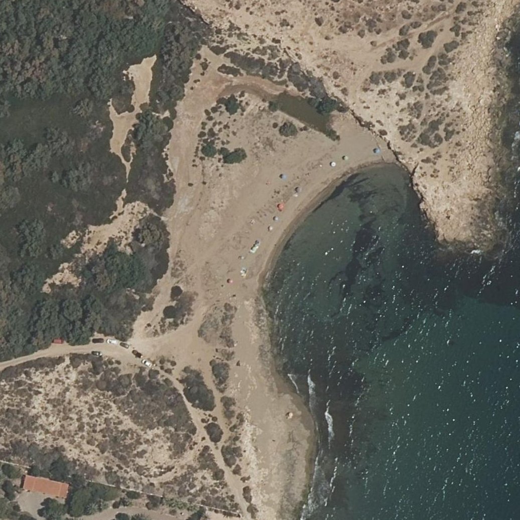 Aerial map of Playa del Charco