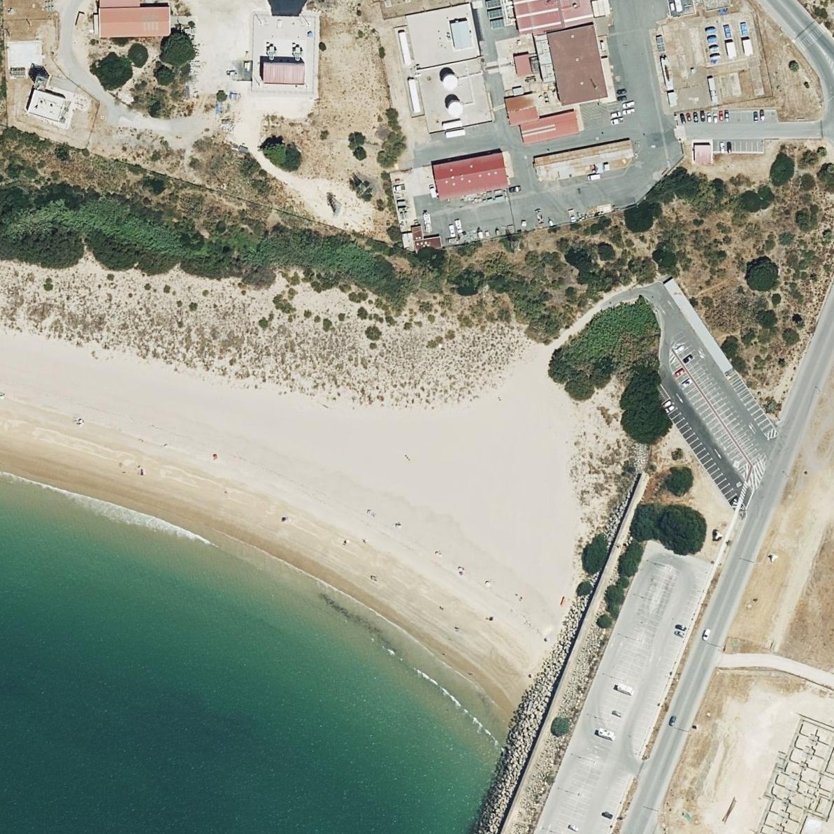 Aerial map of Playa del Chorrillo