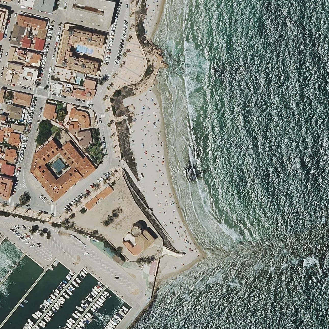 Aerial map of Playa del Conde