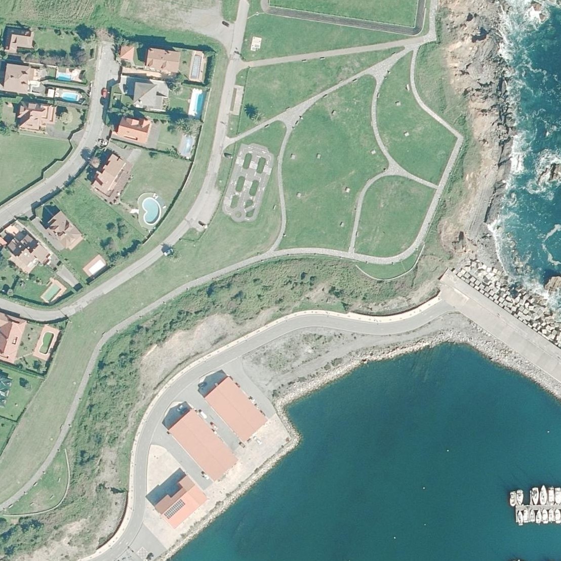 Aerial map of Playa del Corral