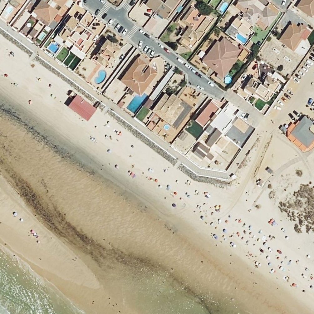 Aerial map of Playa del Coto