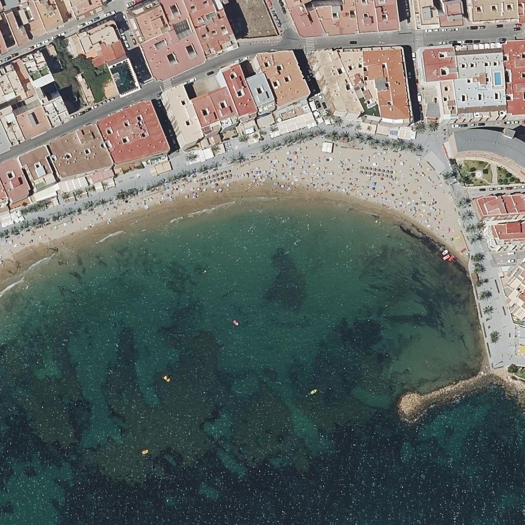 Aerial map of Playa del Cura