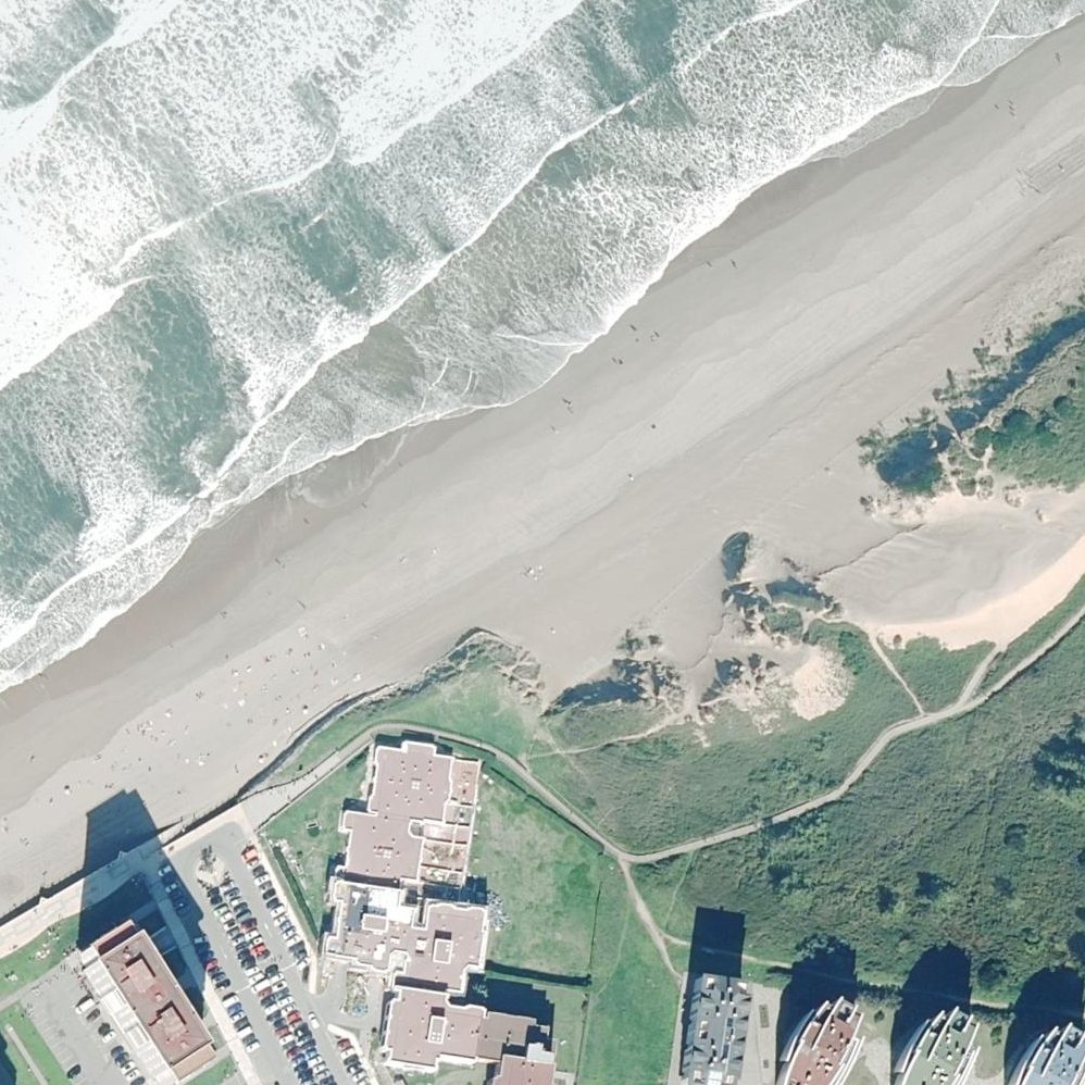 Aerial map of Playa del Espartal