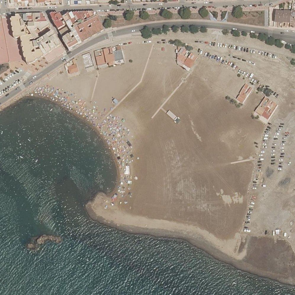 Aerial map of Playa del Gachero