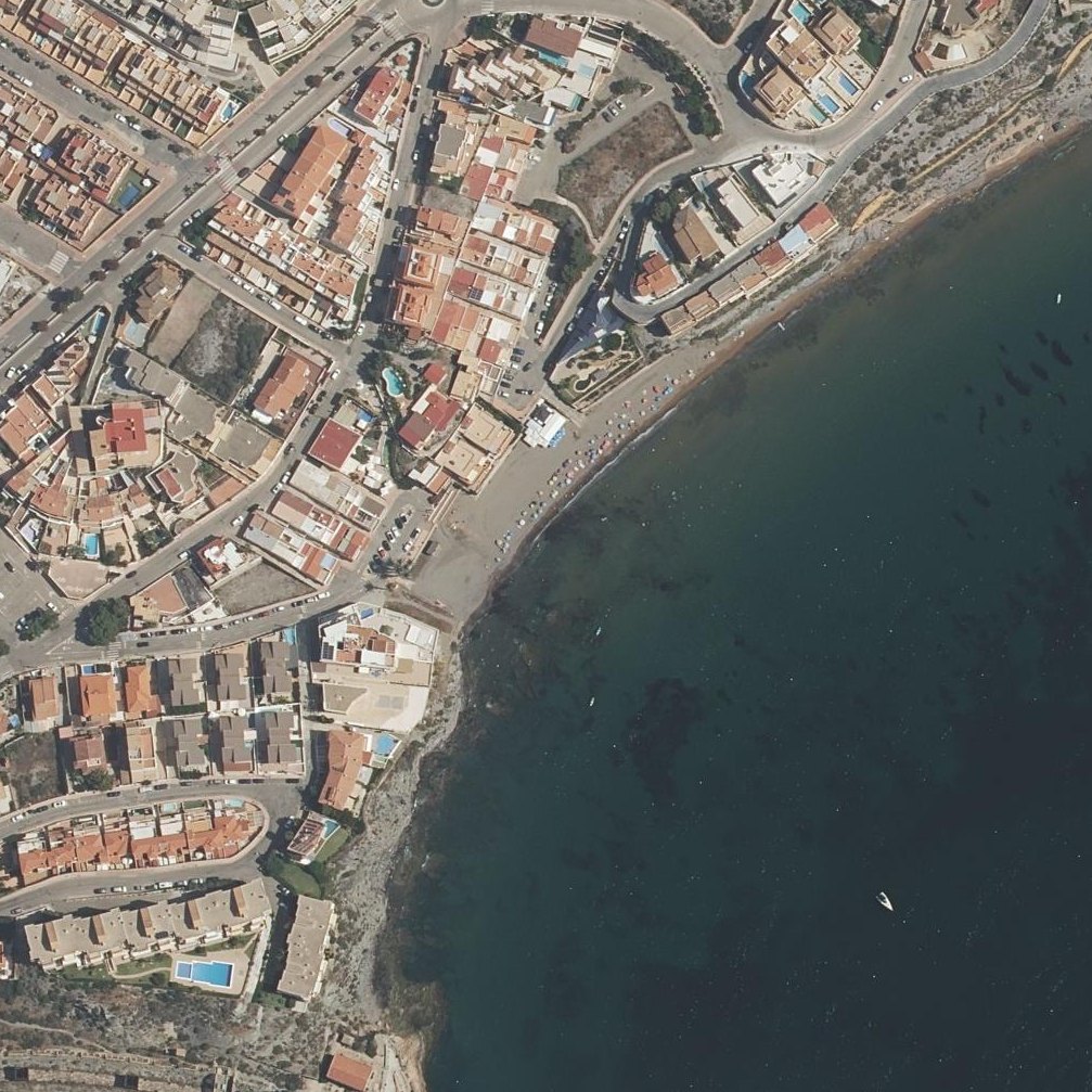 Aerial map of Playa del Hornillo