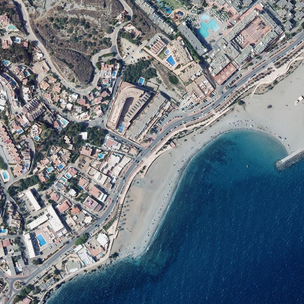 Aerial map of Playa del Lance Nuevo