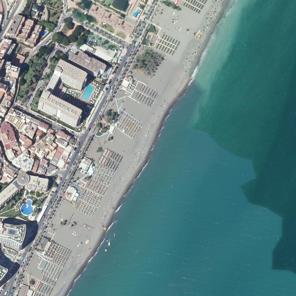 Aerial map of Playa del Lido