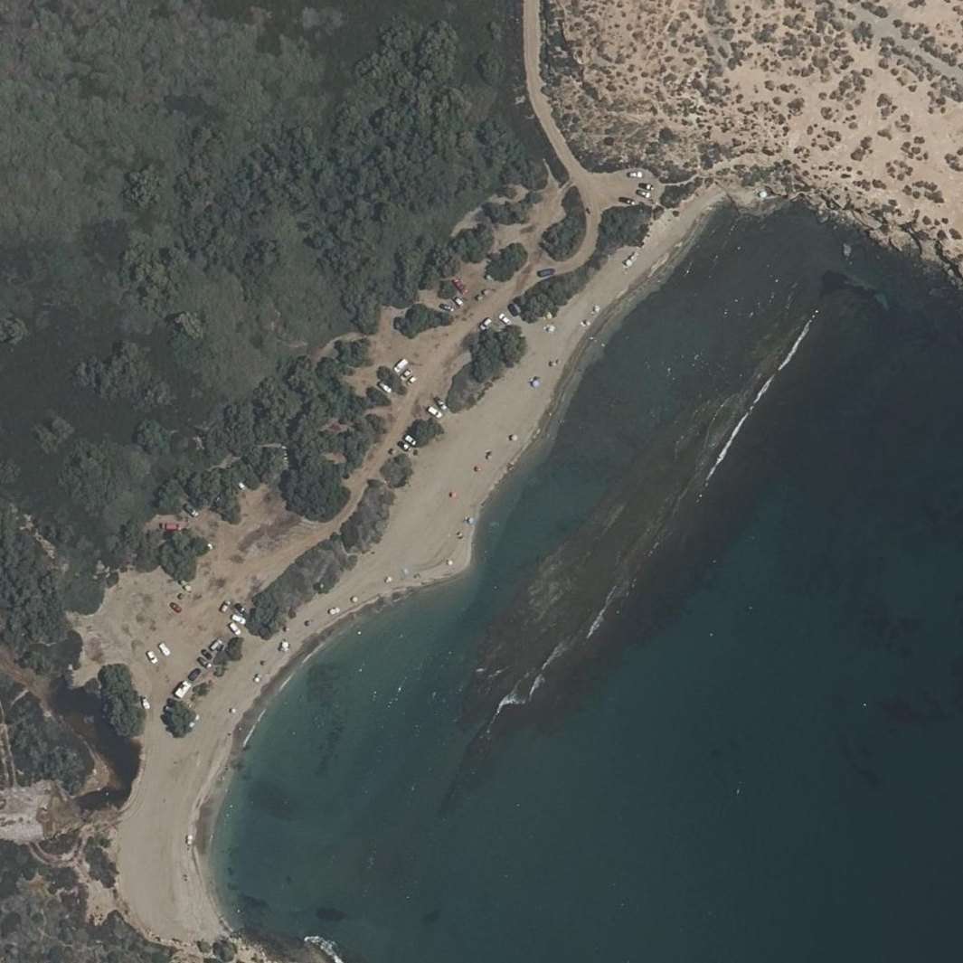 Aerial map of Playa del Matalentisco