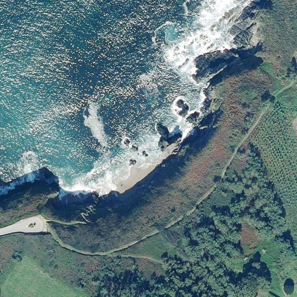 Aerial map of Playa del Moro