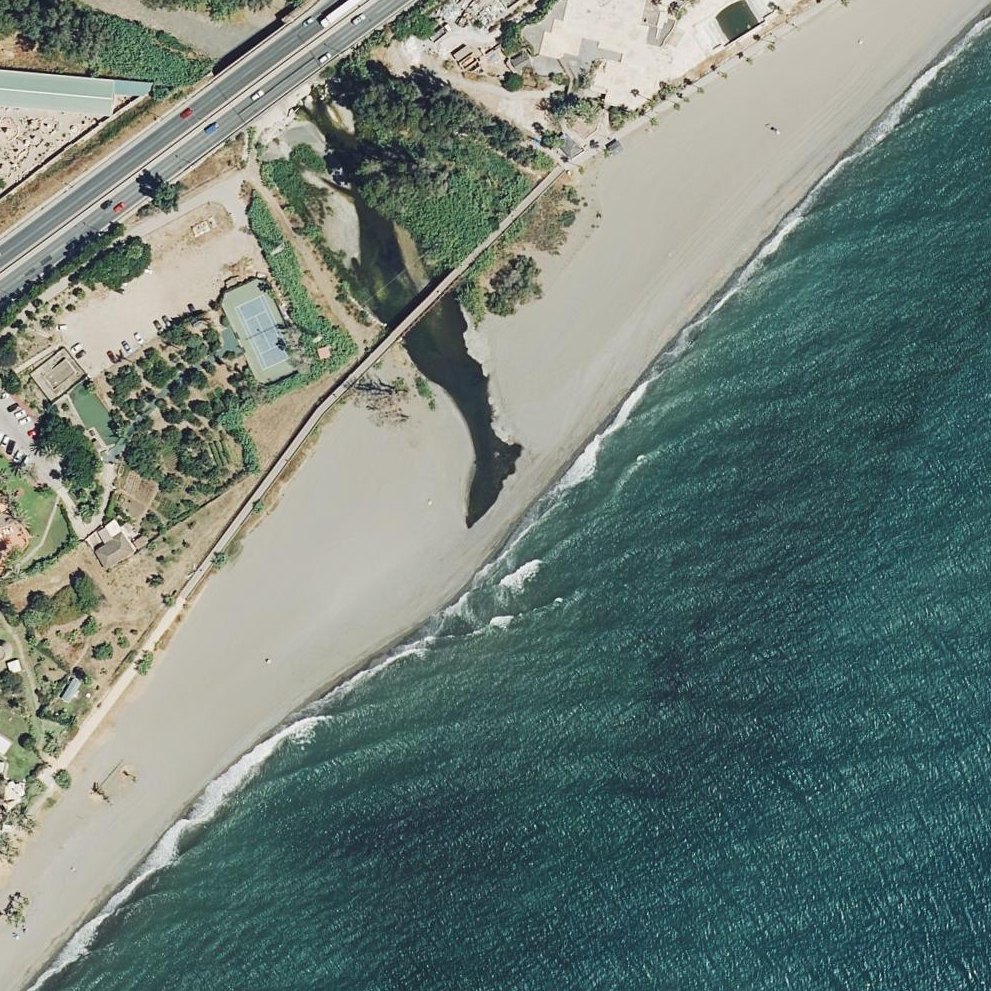 Aerial map of Playa del Padrón