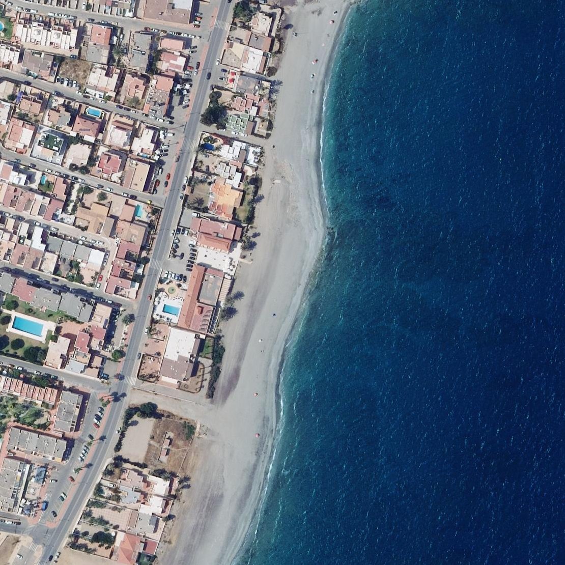 Aerial map of Playa del Palmeral