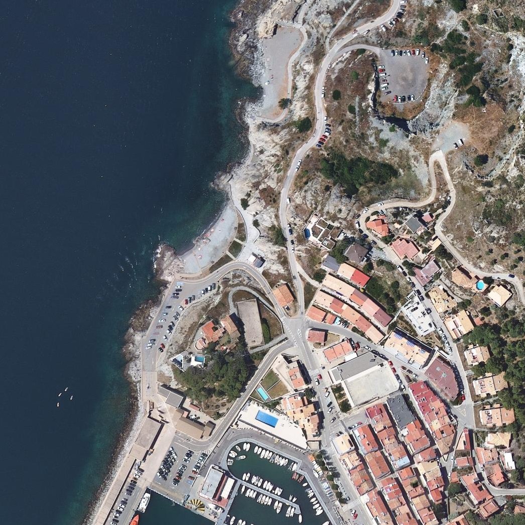 Aerial map of Playa del Paz
