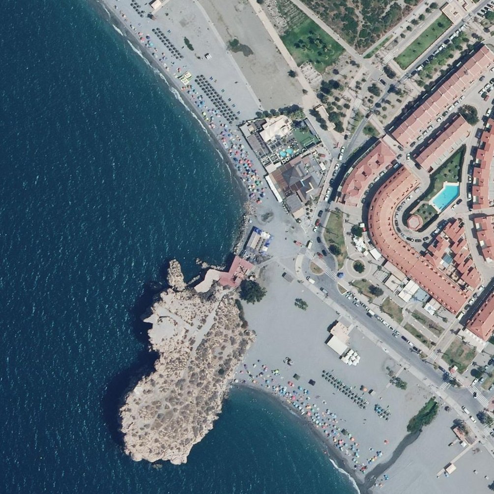 Aerial map of Playa del Peñón