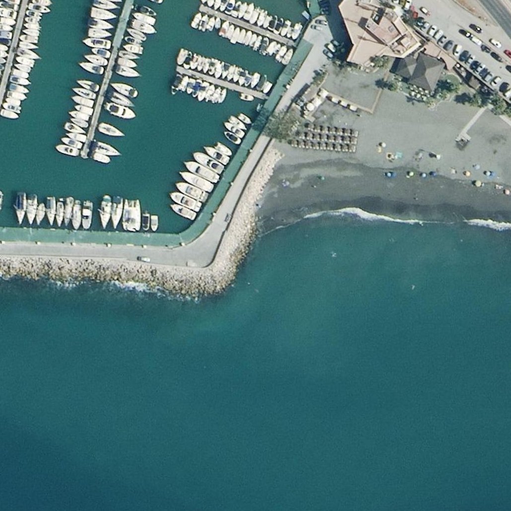 Aerial map of Playa del Peñón del Cuervo