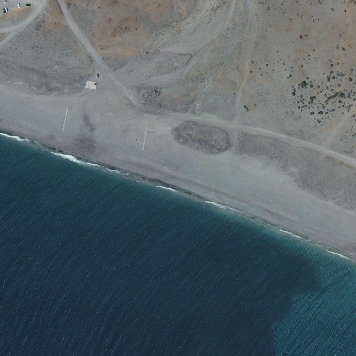 Aerial map of Playa Del Perdigal
