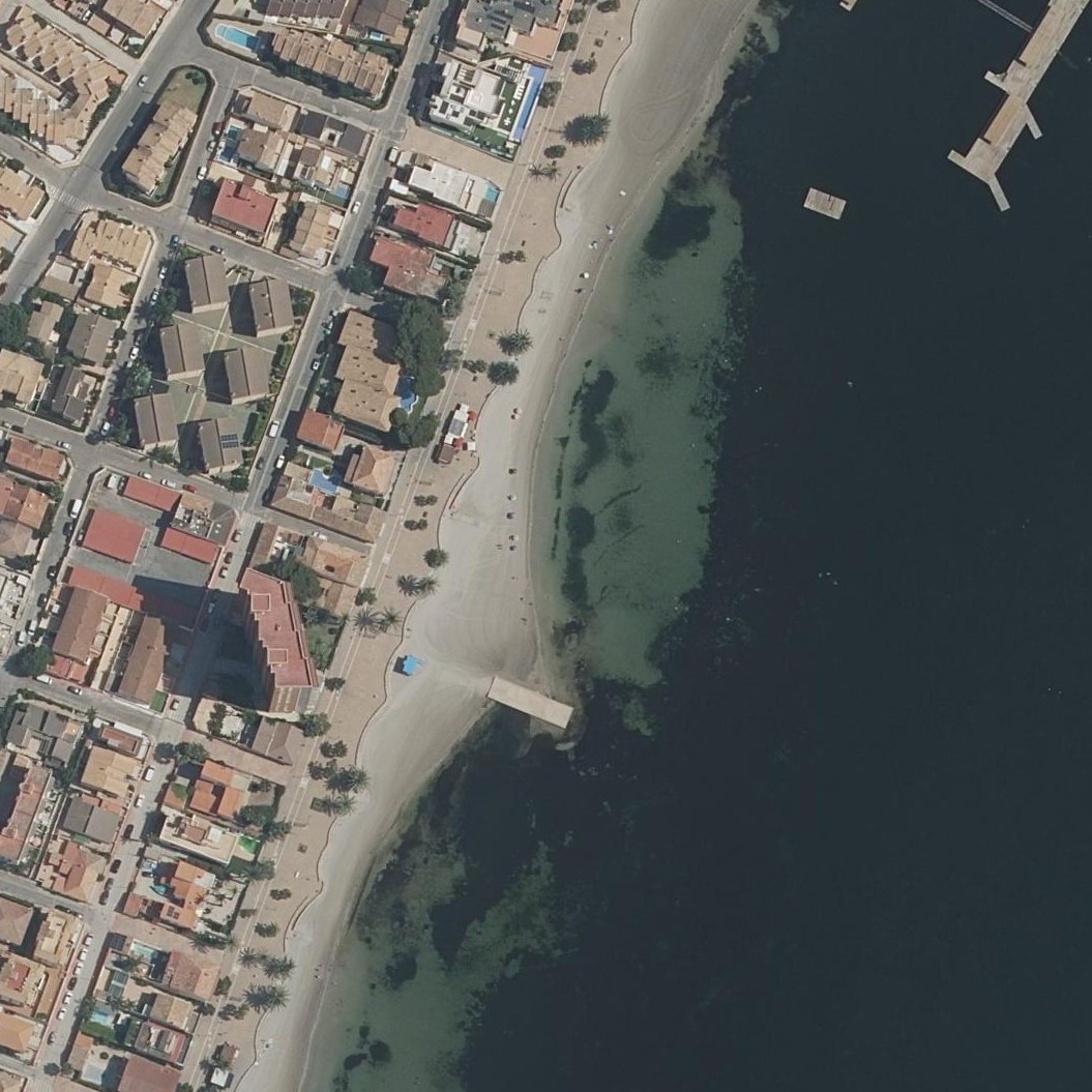 Aerial map of Playa del Pescador