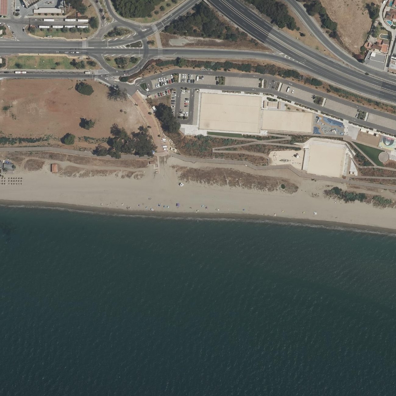 Aerial map of Playa del Pinillo