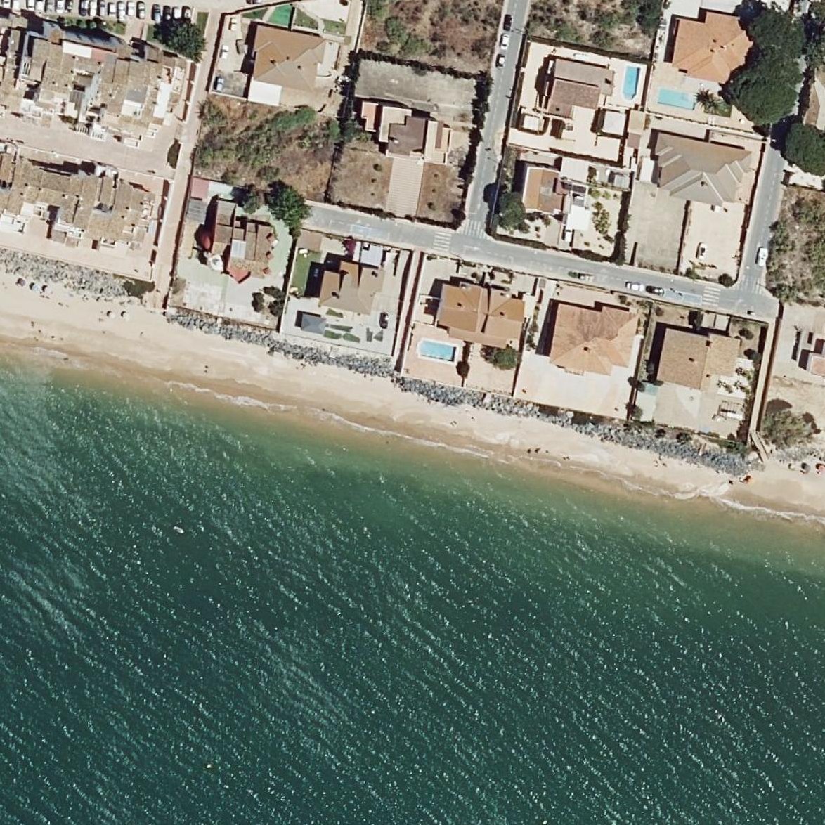 Aerial map of Playa del Portil