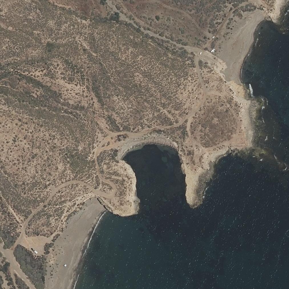 Aerial map of Playa del Pozo de las Huertas