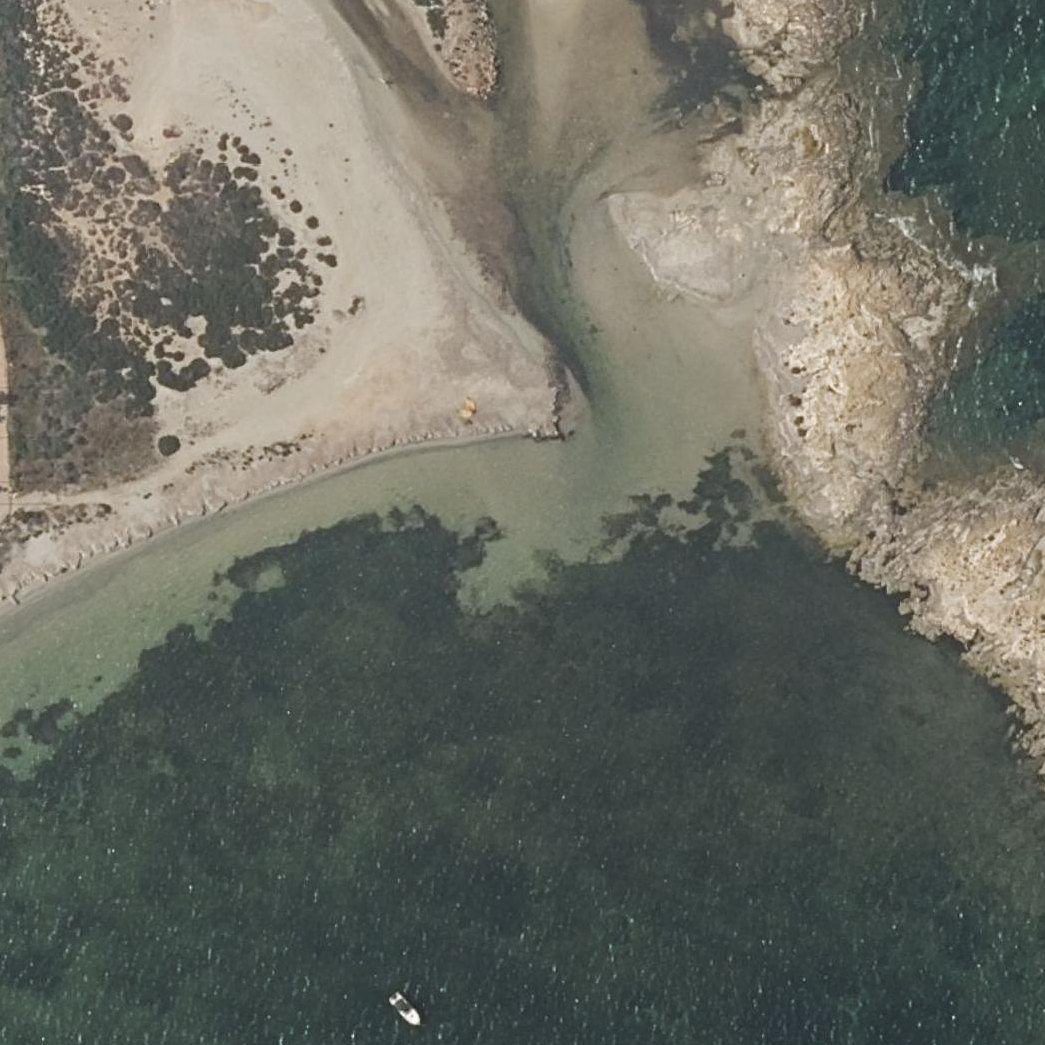 Aerial map of Playa del Pudrimel